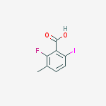 Structure of 2-FLUORO-6-IODO-3-METHYLBENZOIC ACID