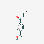 4-Pentanoylbenzoic acid结构式