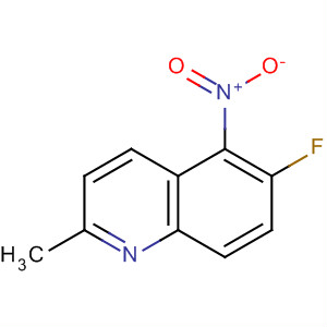 Structure of Quinoline, 6-fluoro-2-methyl-5-nitro-
