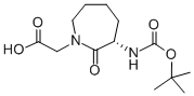 Structure of (S)-3-(BOC-AMINO)-2-OXO-1-AZEPINE-ACETIC ACID