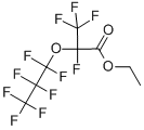 Structure of TETRAFLUORO-2-(HEPTAFLUORO-1-PROPOXY)PROPANOIC ACID ETHYL ESTER