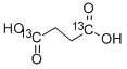 Structure of BUTANEDIOIC ACID-1,4-13C2