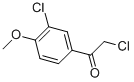 Structure of 2-chloro-1-(3-chloro-4-methoxyphenyl)ethanone