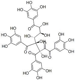 Structure of 1,2,3,6-tetragalloylglucose
