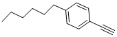 Structure of 1-ETH-1-YNYL-4-HEXYLBENZENE