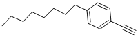 Structure of P-ETHYNYLOCTYLBENZENE