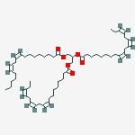 rac-1-Linoleoyl-2,3-dilinolenoylglycerol结构式