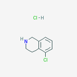 Structure of 5-Chloro-1,2,3,4-tetrahydroisoquinoline hydrochloride (1:1)