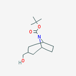 Structure of tert-Butyl 3-(hydroxymethyl)-8-azabicyclo[3.2.1]octane-8-carboxylate