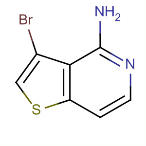 3-溴-4-氨基噻吩并[3,2-C]吡啶结构式