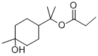 α,α,4-三甲基-3-环己烯-1-甲醇丙酸盐结构式