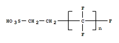 Poly(difluoromethylene), .alpha.-fluoro-.omega.-(2-sulfoethyl)-结构式