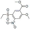 Structure of methyl 5-(ethylsulphonyl)-4-nitro-o-anisate