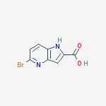 5-Bromo-4-azaindole-2-carboxylic acid结构式