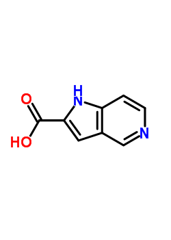 5-氮杂吲哚-2-甲酸结构式
