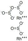 Structure of dirhodium trisulphite