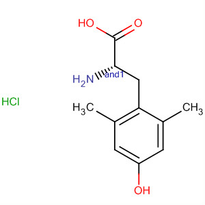 Structure of DL-Tyrosine, 2,6-dimethyl-, hydrochloride