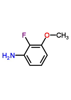 Structure of 2-Fluoro-3-methoxyaniline