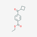 Structure of 4-CARBOETHOXYPHENYL CYCLOBUTYL KETONE