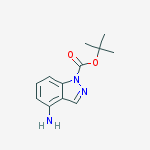 tert-butyl 4-amino-1H-indazole-1-carboxylate结构式
