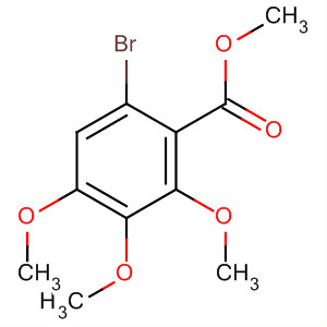 Structure of Benzoic acid, 6-bromo-2,3,4-trimethoxy-, methyl ester