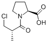 Structure of 1-((S)-3-CHLORO-2-METHYLPROPANOYL)-L-PROLINE