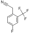 4-氟-2-(三氟甲基)苯乙腈结构式