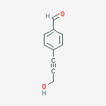 Structure of 4-(3-HYDROXY-1-PROPYN-1-YL)BENZALDEHYDE 95%