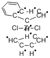Structure of Cyclopentadienylindenylzirconium dichloride