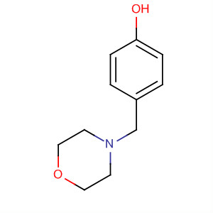 Structure of Phenol, 4-(4-morpholinylmethyl)-