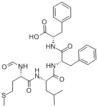 Structure of FOR-MET-LEU-PHE-PHE-OH