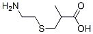 3-(2-aminoethylsulfanyl)-2-methyl-propanoic acid结构式