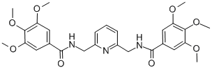 2,6-Bis(3,4,5-trimethoxybenzoylaminomethyl)pyridine结构式