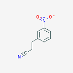 3-(3-Nitro-phenyl)-propionitrile 的化学结构式