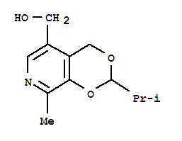 4H-1,3-Dioxino[4,5-c]pyridine-5-methanol,8-methyl-2-(1-methylethyl)-结构式