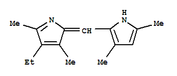 Structure of 1H-Pyrrole,2-[(4-ethyl-3,5-dimethyl-2H-pyrrol-2-ylidene)methyl]-3,5-dimethyl-