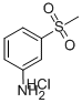 Structure of 3-(METHYLSULFONYL)ANILINE HYDROCHLORIDE