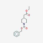 Structure of ETHYL N-CBZ-4-PIPERIDINEACETATE