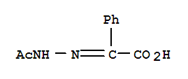 Structure of (2-acetylhydrazinylidene)(phenyl)acetic acid