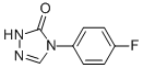 4-(4-Fluorophenyl)-1H-1,2,4-triazol-5(4H)-one结构式