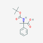 Structure of (S)-2-(TERT-BUTOXYCARBONYLAMINO)-2-PHENYLPROPANOIC ACID