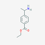 Structure of ethyl 4-(1-aminoethyl)benzoate