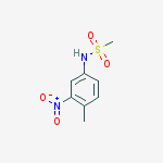 4'-METHYL-3'-NITROMETHANESULFONANILIDE结构式