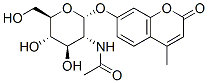 Structure of 4-METHYLUMBELLIFERYL-2-ACETAMIDO-2-DEOXY-ALPHA-D-GLUCOPYRANOSIDE