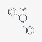 Structure of 1-benzyl-3-phenylpiperidin-4-amine