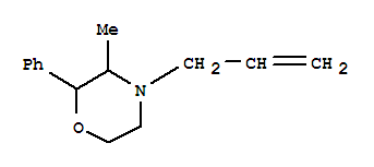 Morpholine,3-methyl-2-phenyl-4-(2-propen-1-yl)-结构式