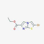 Ethyl 2-bromoimidazo[2,1-b][1,3]thiazole-6-carboxylate结构式