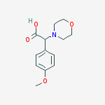 Structure of 2-(4-METHOXYPHENYL)-2-MORPHOLINOACETIC ACID