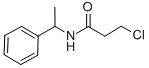 丙酰胺,3-氯-N-(1-苯基乙基)-结构式