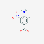 BENZOIC ACID 4-AMINO-3-FLUORO-5-NITRO-结构式